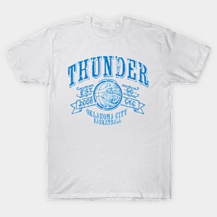 Thunder Vintage Basketball T-Shirt
